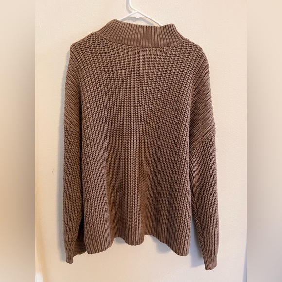 Button-Up Mock Neck Sweater - Picture 6 of 6